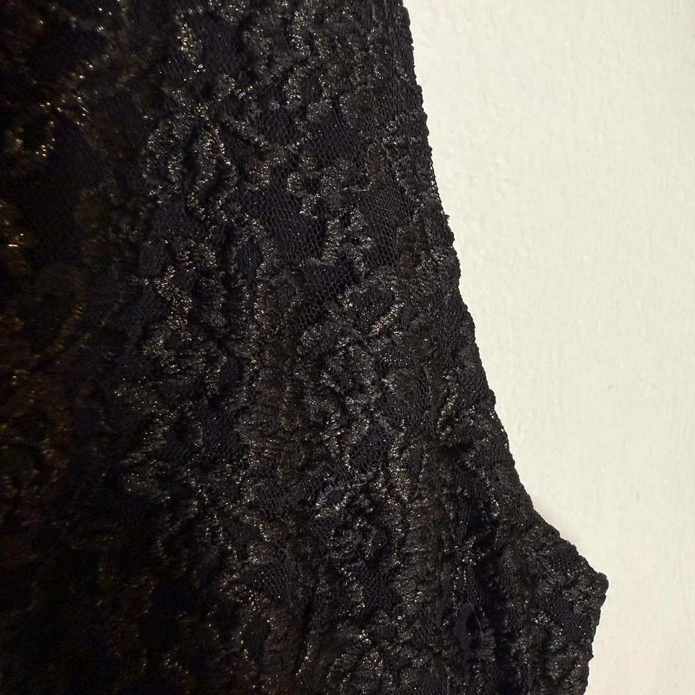 Thalia Sodi‎ Black Sleeveless V-Neck Textured Jumpsuit Women's Medium Holiday